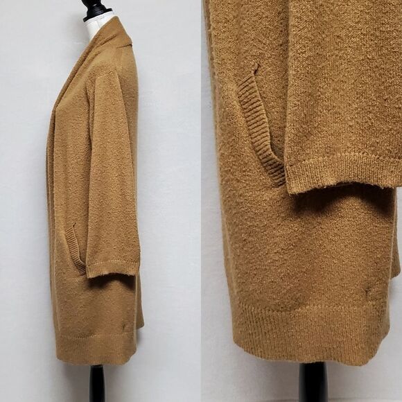 BUNDLE Micheal Kors Open Front Waterfall Cardigan Fulton Leather Moc Moccasin - Picture 2 of 16